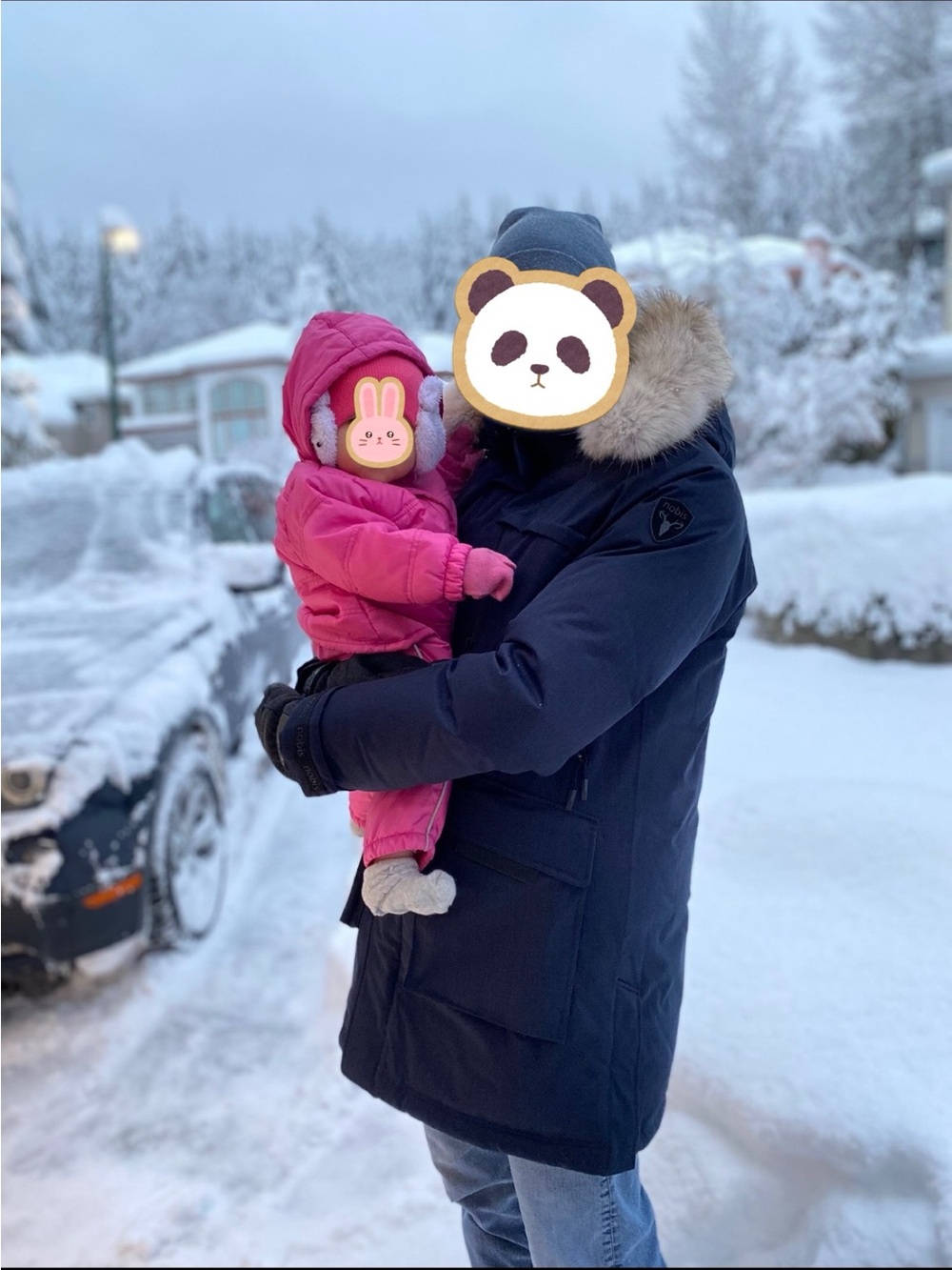Westbound Pink Hooded snowsuit 18-24M